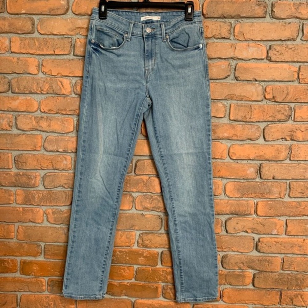 Levi's Mid Rise Skinny Jeans Womens 28 Blue Modern‎ Light Wash Denim Casual